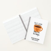 Personalisierter Funny Cup of Coffee Journal Notizblock (Innenseite)