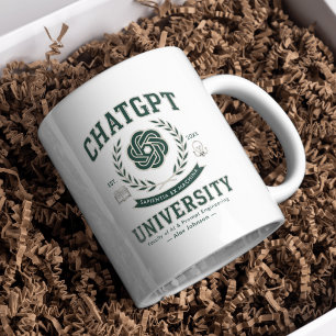 Personalisierter Funny Custom ChatGPT Abschluss Kaffeetasse