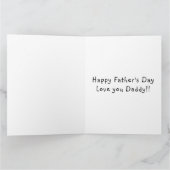 Personalisierter Funny First Vathday aus Bump Karte (Innenseite)