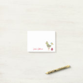Personalisierter Funny Hen mit Egg Abstrakt Notizb Post-it Klebezettel (Auf Schreibtisch)