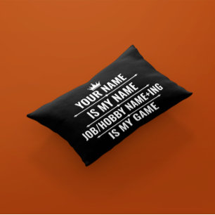 Personalisierter Funny Job und Hobby-Name Kissenbezug