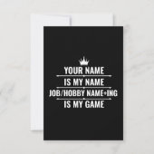 Personalisierter Funny Job und Name des Hobby (Vorderseite)