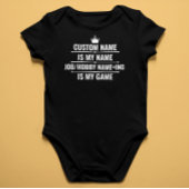 Personalisierter Funny Job und Name des Hobby Baby Strampler