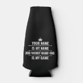 Personalisierter Funny Job und Name des Hobby Flaschenkühler (Vorderseite)