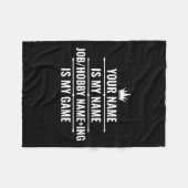 Personalisierter Funny Job und Name des Hobby Fleecedecke (Vorderseite (Horizontal))