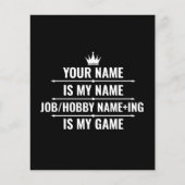 Personalisierter Funny Job und Name des Hobby Flyer (Vorne)