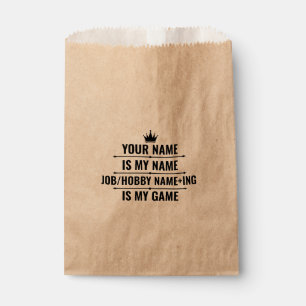Personalisierter Funny Job und Name des Hobby Geschenktütchen