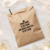 Personalisierter Funny Job und Name des Hobby Geschenktütchen (Ausgeschnitten)