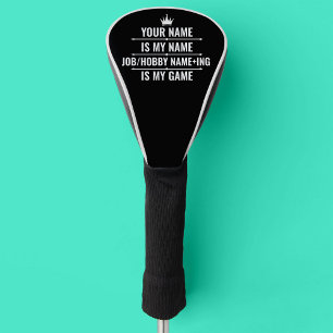 Personalisierter Funny Job und Name des Hobby Golf Headcover