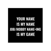 Personalisierter Funny Job und Name des Hobby Gummistempel (Prägung)