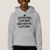 Personalisierter Funny Job und Name des Hobby Hoodie (Vorderseite)