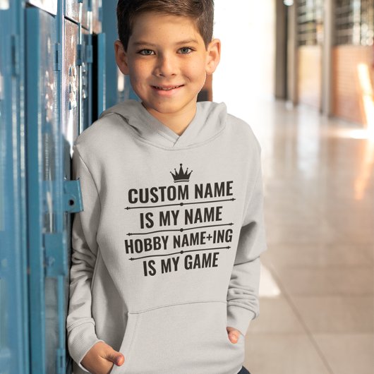 Personalisierter Funny Job und Name des Hobby Hoodie