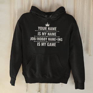 Personalisierter Funny Job und Name des Hobby Hoodie