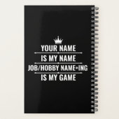 Personalisierter Funny Job und Name des Hobby Planer (Rückseite)