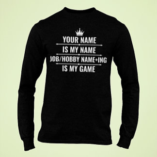 Personalisierter Funny Job und Name des Hobby T-Shirt