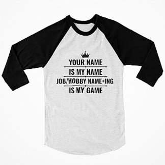 Personalisierter Funny Job und Name des Hobby T-Shirt