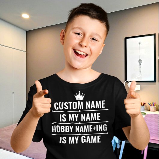 Personalisierter Funny Job und Name des Hobby T-Shirt