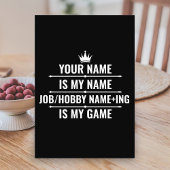 Personalisierter Funny Job und Name des Hobby Tischnummer
