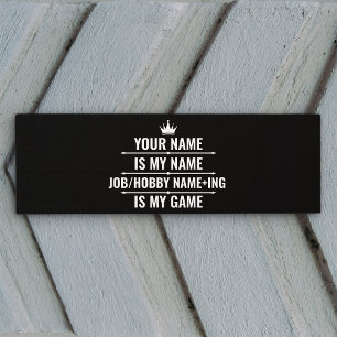 Personalisierter Funny Job und Name des Hobby Yogamatte