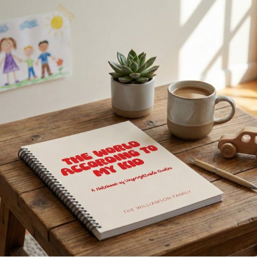 Personalisierter Funny Kid Zitat Parteitag Spaß Ro Notizblock