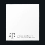 Personalisierter Funny Law Notepad Notizblock<br><div class="desc">Personalisierter Funny Law Notepad | Wichtige Rechtsberatung | Geschenk des Anwalts | Law School Abschluss Gift</div>