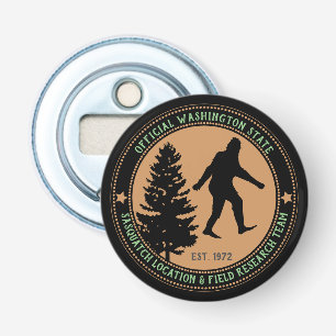 Personalisierter Funny Sasquatch Standort und Fors Flaschenöffner
