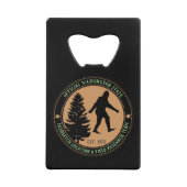 Personalisierter Funny Sasquatch Standort und Fors Geldbeutel Flaschenöffner (Vorderseite)