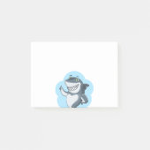 Personalisierter Funny Shark Cartoon Post-it Klebezettel (Vorderseite)