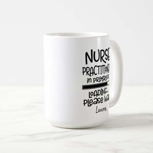 Personalisierter Funny Student Krankenpfleger Kaffeetasse (VorderseiteRechts)