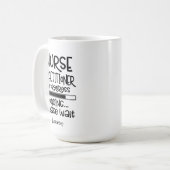 Personalisierter Funny Student Krankenpfleger Kaffeetasse (Vorderseite Links)