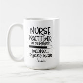 Personalisierter Funny Student Krankenpfleger Kaffeetasse (Links)
