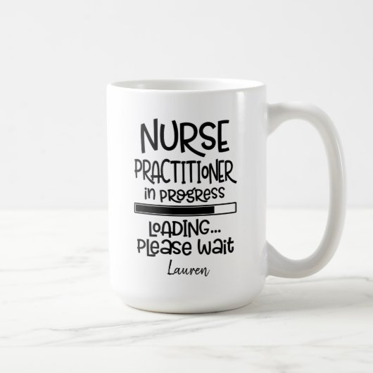 Personalisierter Funny Student Krankenpfleger Kaffeetasse (Rechts)