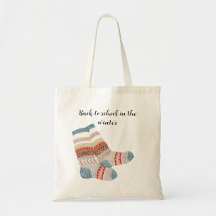 Personalisierter Funny Student zurück zur Schule Tragetasche