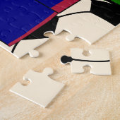 Personalisierter Fußbaljersey und -ball Puzzle (Seite)