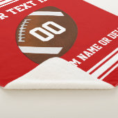 Personalisierter Fußball-ältere Geschenk-Farben, Sherpadecke (3/4)