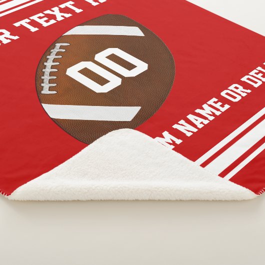 Personalisierter Fußball-ältere Geschenk-Farben, Sherpadecke (3/4)