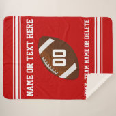 Personalisierter Fußball-ältere Geschenk-Farben, Sherpadecke (Vorderseite (Horizontal))