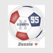 personalisierter Fußball Aufkleber (Blatt)