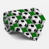 Personalisierter Fußball-Ball auf Fußball-Muster Krawatte (Gerollt)