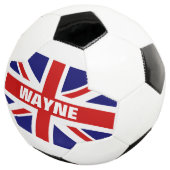 Personalisierter Fußball-Ball der britischen Flagg Fußball (Dreiviertel)