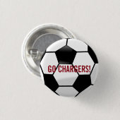 Personalisierter Fußball-Ball mit Team-Namen und Button (Vorne & Hinten)