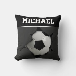 Personalisierter Fußball-Ball Name Sport Kissen