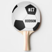 Personalisierter Fußball-Ball Tischtennis Schläger (Vorderseite)