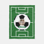 Personalisierter Fußball-Ball und Fleecedecke (Vorderseite)