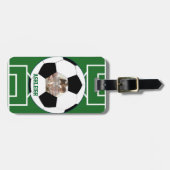 Personalisierter Fußball-Ball und Gepäckanhänger (Vorderseite horizontal)