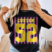 Personalisierter Fußball Baseball Team Name Nummer T-Shirt