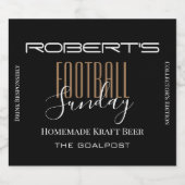 Personalisierter Fußball Bierflaschenetikett (Einzelnes Label)