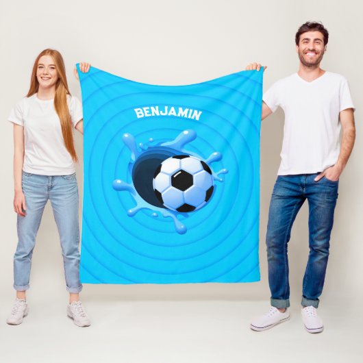 Personalisierter Fußball-Blanket Fleecedecke (Beispiel)