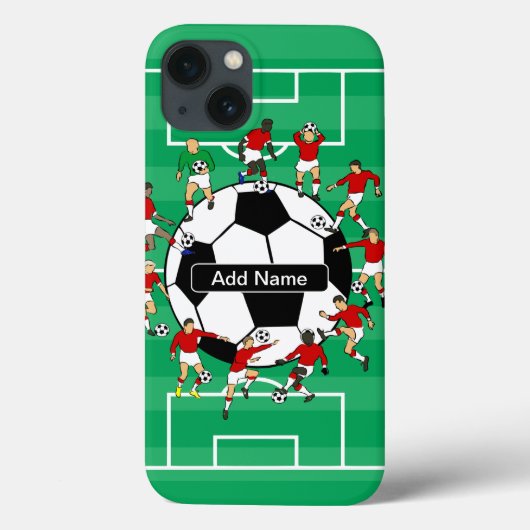 Personalisierter Fußball Case-Mate iPhone Hülle (Rückseite)