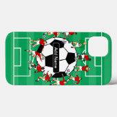 Personalisierter Fußball Case-Mate iPhone Hülle (Rückseite (Horizontal))